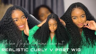 Easy Natural V Part Wig Install |Alipearl Hair