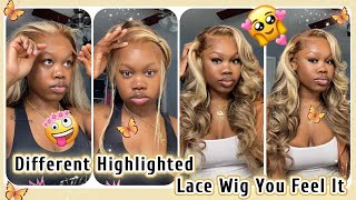 Stunning As Always Highlighted Lace Wig Install | Body Wave Hairstyle #Elfinhair