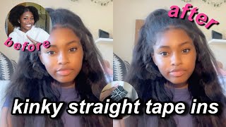Trying Tape In Extensions At Home!!  Ft. Niawigs!