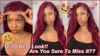 The Truth About Elfinhair On-Budget Lace Wig In List | Burgundy 99J Hair Install~ Are You Ready?