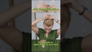 1 Minute Cool And Neat Ponytail Hairstyle | Tips Attached
