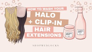How To Wash Your Halo (Or Clip-In) Hair Extensions