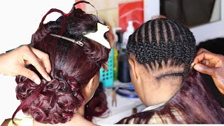 Sewin Detailed Bridal Hairstyle With Synthetic Hair / No Frontal No Closure #7