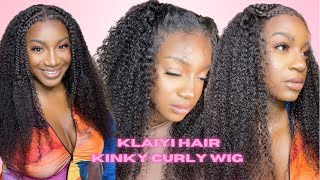Klaiyi Hair Review: Watch Me Get This 13*4 Kinky Curly Lace Front Wig All The Way Together
