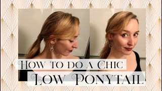 Elegant Hairstyles: Low Ponytail And 20'S Wave