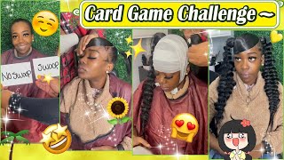 Braided Pigtails W Swoop | Hairstyle Card Challenge!Ponytail Under Weave Ft.#Ulahair
