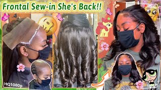 Alopecia Solving: Frontal Sew-In Weave Tutorial | Invisible Lace + Human Hair #Ulahair