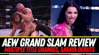 New Aew Champion Crowned | Saraya Debuts For Aew | Grand Slam Review & Highlights