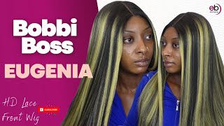 Bobbi Boss Human Hair Blend Hd Lace Part Wig  "Molp001 Eugenia" |Ebonyline.Com