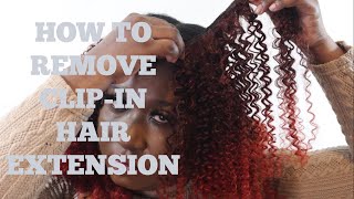 How To Remove Natural Clip-In Hair Extensions At Home!! Super Easy Tutorial!!