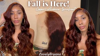 Ready For Fall | Little Mermaid Vibes Copper/Auburn Perfect Fall Wig |Lovelybryana Ft Beautyforever