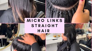Micro Links London, Install With House Of Hair Uk Straight Hair