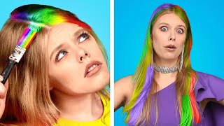 Long Hair Vs Short Hair || Crazy Beauty Hacks And Relatable Girl Situations By Crafty Panda