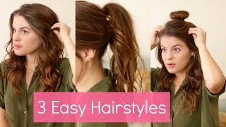 My Go-To Hairstyles | Beachy Waves & Perfect Ponytail
