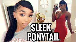 Deep Side Part Extended Ponytail | Natural Hair, No Bald Cap, No Sewing, No Hair Glue Feat. Unice