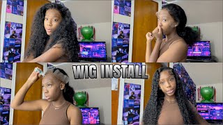 How To Melt Your Lace? Deep Wave Wig Install Ft. Alipearl Hair