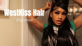 Side Swoop + Half Up/Down| Touch Up On Full 13*6 Hd Wig Ft. West Kiss Hair