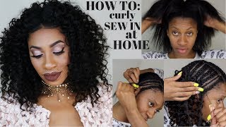 Curly Sew In With Leave Out, Ft. Bobbi Boss Be Real Virgin Hair