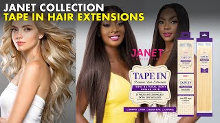 How To Install & Remove Tape In Extensions | Janet Collection