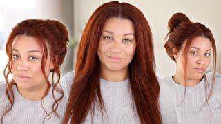 Girl This Color Tho!  Affordable Copper Kinky Straight Lace Wig | Klaiyi Hair