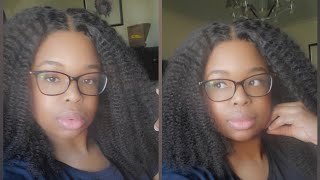 Trying On | Curly Textured T Part Wig Hergivenhair Part 2