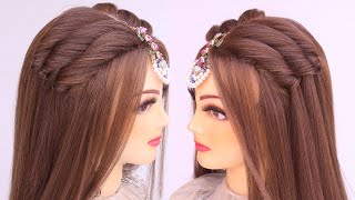 2 Easy Open Hairstyle For Wedding L Mehndi Hairstyle L Front Variation L Wedding Hairstyles Kashee&#