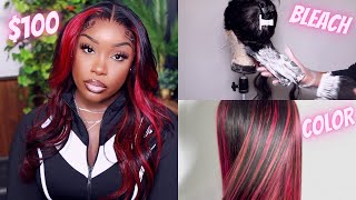 Installing A $100 Wig From Amazon Prime | Bleach, Color, & Install
