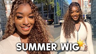 The Perfect Summer Wig!!! | Jerry Curly Blond Highlight Wig || Beauty Forever