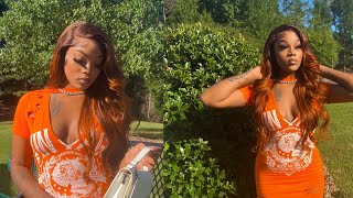 New Orange Highlight Wig Install  | Yolissa Hair