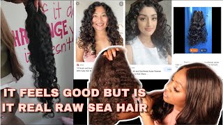 7 Strands Raw Curly Sea Frontal