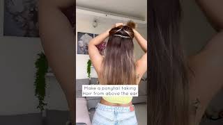 Ponytail Hairstyle For Fine Hair | Ponytail Trick For Thin Hair | Knot Me Pretty #Shorts