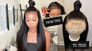 Trying This New Curly Edges Lace Wig| Ft. Wowafrican Hair