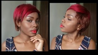 Short Hairstyle Weave Sew In / Pixie Cut