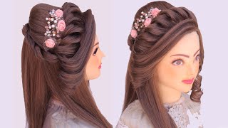 Quick Hairstyle For Navratri Garba L Front Variation L Wedding Hairstyles Kashee'S L Engagement