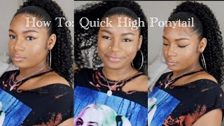 How To Do A High Ponytail| Ft. Mane Concept Brown Sugar