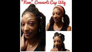 *New* Converti-Cap Drawstring Ponytail Wig Ft Curlsqueen 2021