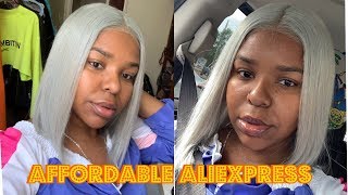 How To Water Color 613 Hair Silver/Grey| Affordable Aliexpress Wig| Jyz Hair