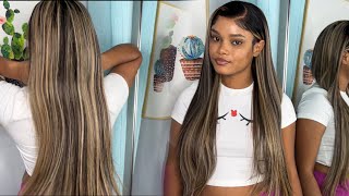 Platinum Transparent Highlights Gorgeous Wig Are A Must! Ft Megalook Hair