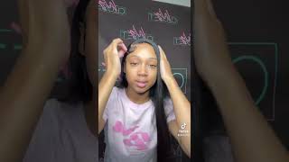 Get The Top Of Your Wig To Lay Flat | #Curlymehair #Shorts #Wiginstall