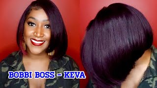 This Bob Right Here!!  13X7 Synthetic Lace Front Wig - Bobbi Boss Keva