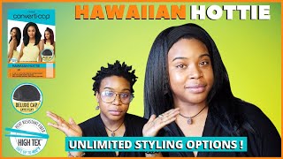 Outre Converti-Cap Hawaiian Hottie - Diy Headband Wig Affordable Blowout Textured Synthetic Half Wig