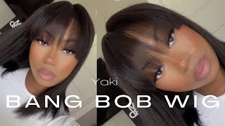 Quick And Easy Straight Bang Bob Wig Ft. Gorgius Hair | Shannon Pryor