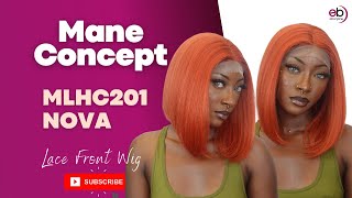 Mane Concept Melanin Queen Human Hair Blend Hd Clear Lace Front Wig - Mlhc201 Nova