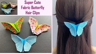 Easy Diy Fabric Butterflies Hair Clips | How To Make Fabric Butterflies | Origami Butterfly Tutorial