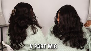 Super Shiny Body Wave V Part Wig (No Leave Out) Ft Beauty Forever Hair