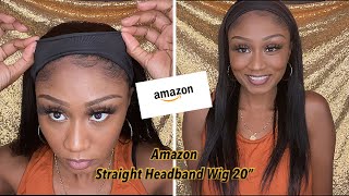  Save Your Coins! Cheap 20" Straight Headband Wig!-Amazon