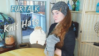 Furtalk Hats - Women'S Caps Slouchy Knit/Ponytail