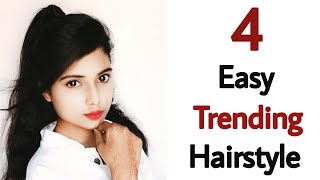 4 Latest Trending Hairstyle - Easy Hairs Style For Girls