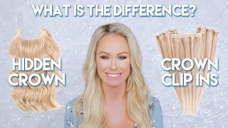 The Difference Between Crown Clip Ins And The Crown Extension - Hidden Crown