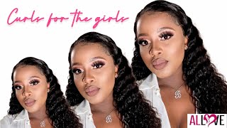 The Best Curly Wig In Town Ft Allove Hair | How To Maintain Your Deep Wave Curly Wig